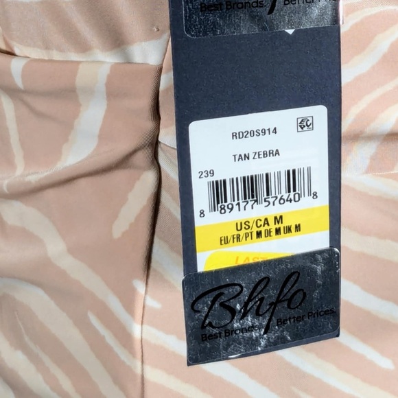 NWT •	RACHEL RACHEL ROY •	STRIPED FAUX WRAP BODYCON DRESS - M - Picture 8 of 8